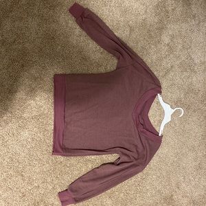 Purple long sleeve top